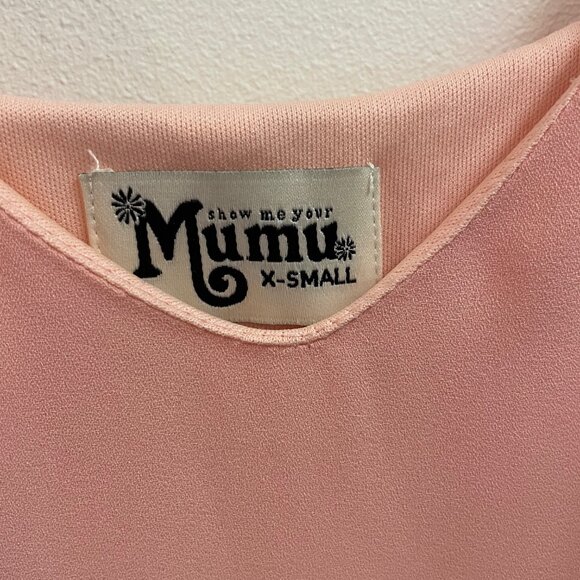 Show Me Your Mumu Salmon Mini Dress (XS) - Picture 2 of 3